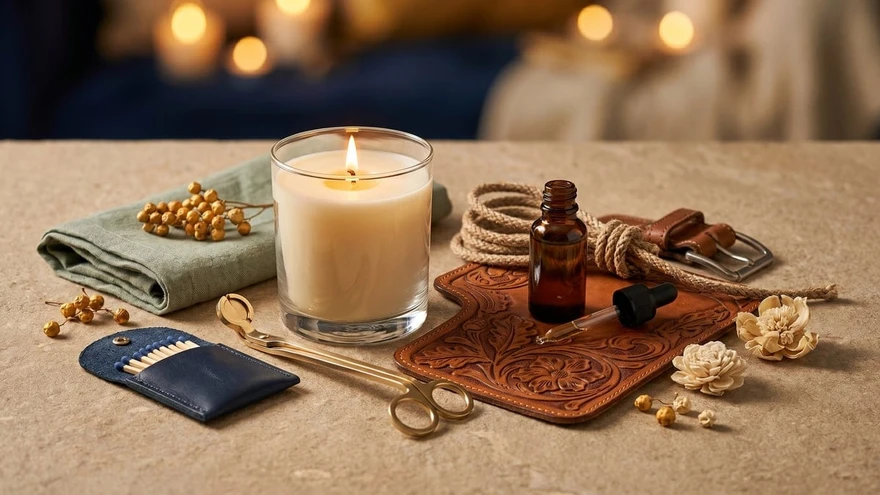 Leather Fragrance Recipes for Candles